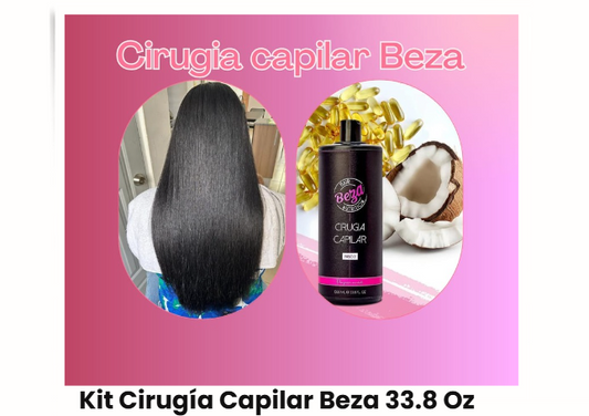 Beza Cirugia Capilar 33.8 Oz 1000 ML Kit 2 Pasos